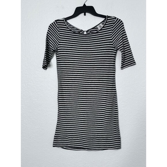 We the Free Frenchie Tee Dress Womens Stretch Black/White Stripe Size XS NWOT - Picture 4 of 8